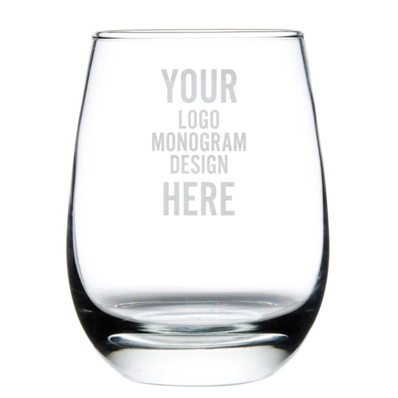 ETCHED GLASSWARE-YOUR PERSONAL CUSTOM DESIGNS/EMBLEMS & WORDS-NEW 
