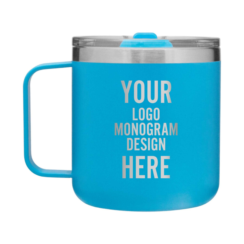 Personalized Personalized h2go 12 oz Coffee Cup - Powder Coated - Customize  with Your Logo, Monogram, or Design - Custom Tumbler Shop