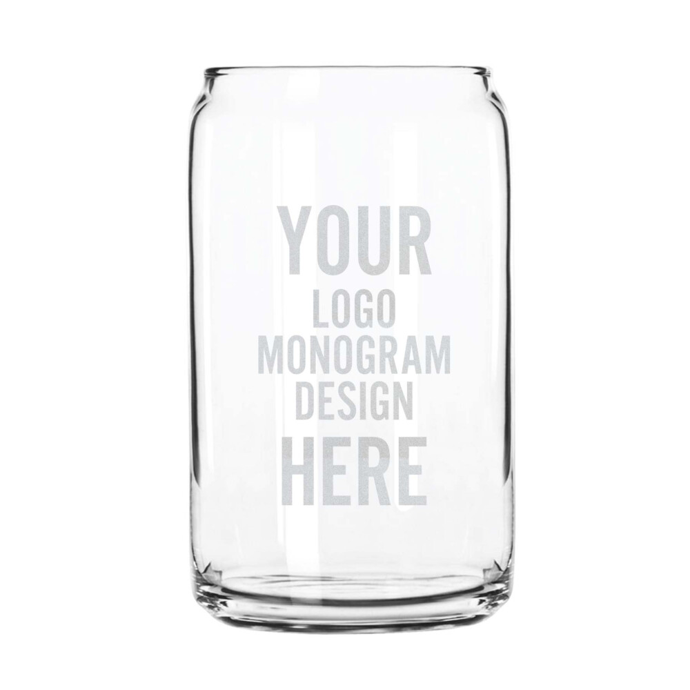 Personalized Etched 16oz Pint Glass 