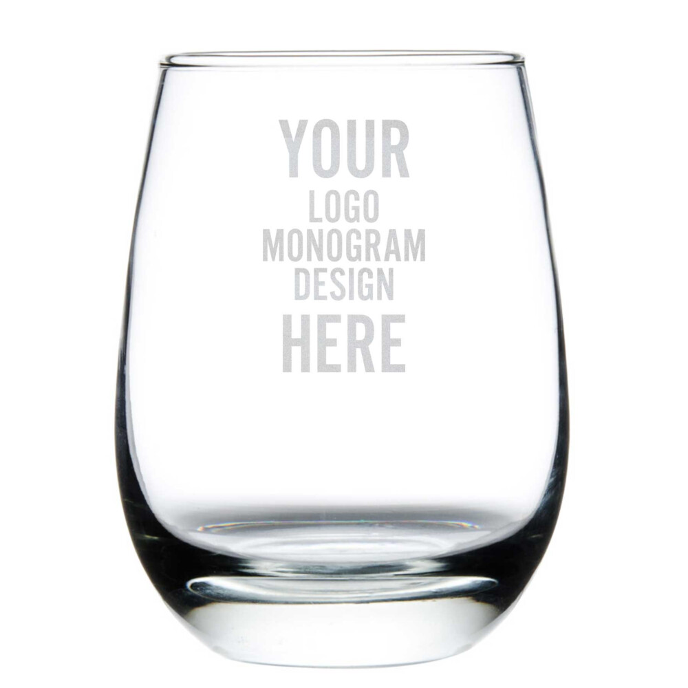 Custom Cute Quotes and Sayings Stemless Wine Glass - Engraved