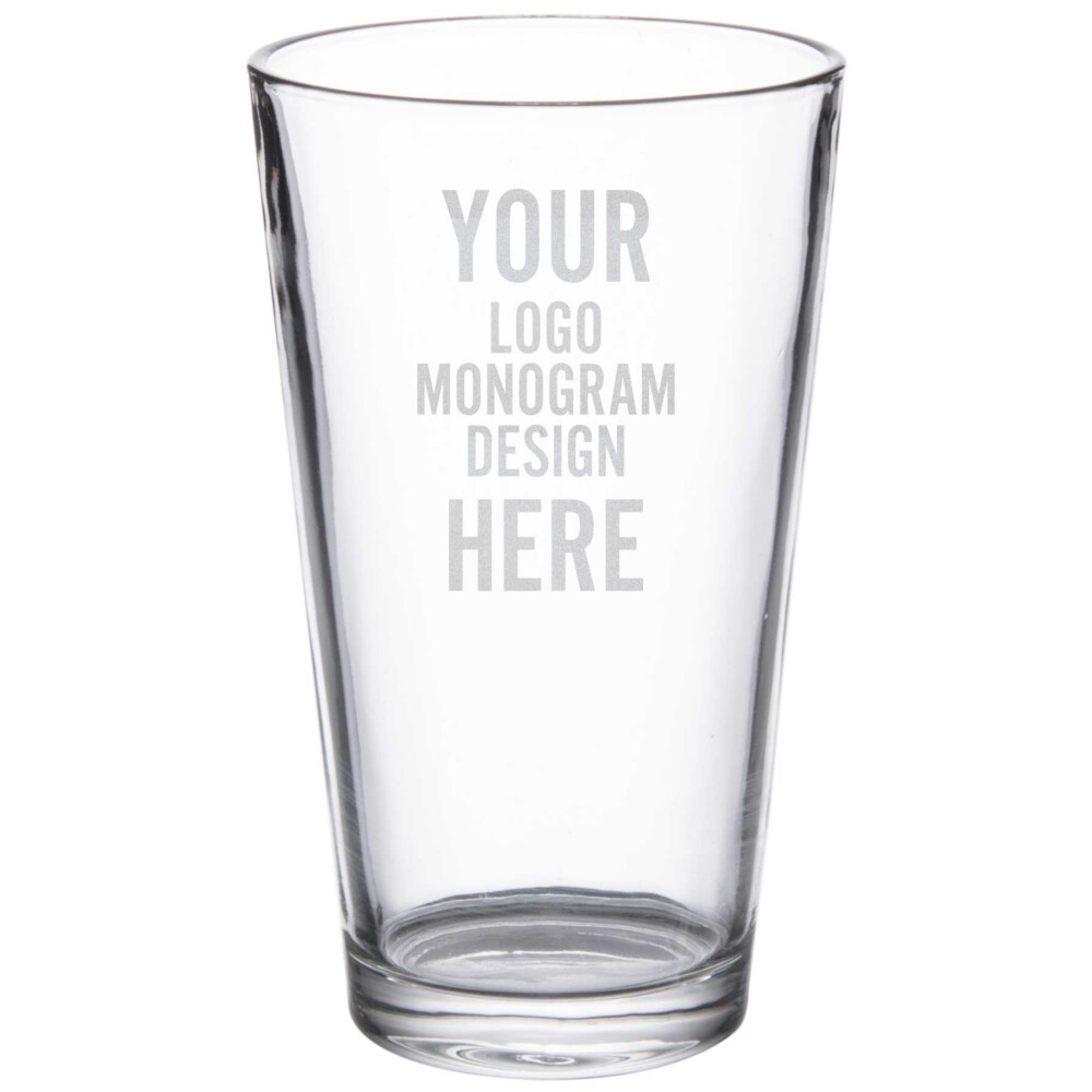 Pilsner Glass -Set of 2 - The Monograms Collection