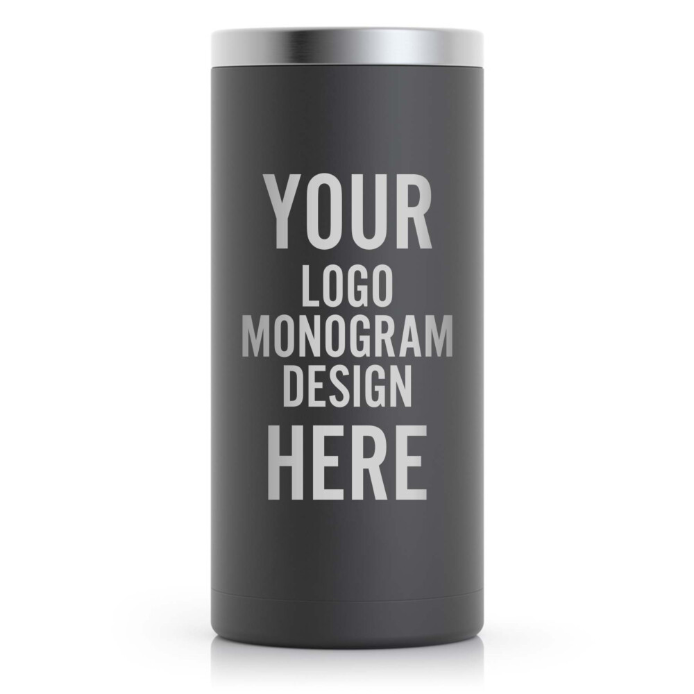 Monogram Black Stainless Steel Vacuum Insulated Beverage Holder / Lase