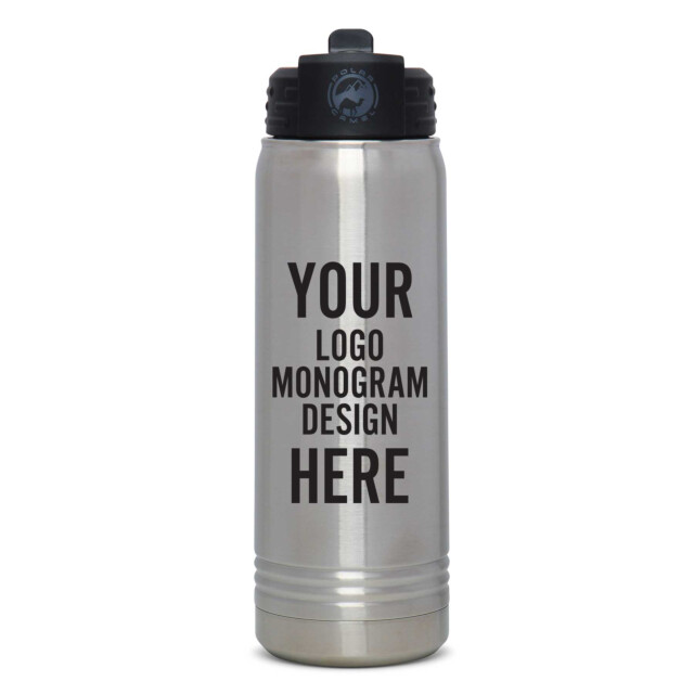 Promotional Water Bottle With Logo 20oz, Custom Insulated Water Bottles, Bulk  Water Bottle, Custom Printed Logo, M200LO 