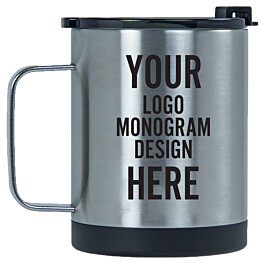 RTIC 16 Oz Travel Cup Coffee Mug Laser Engraved Monogram Coffee