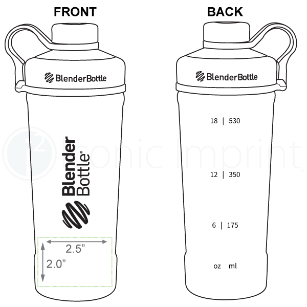 Personalized Blender Cup Shaker Bottle, Crossed Barbells Design 26oz