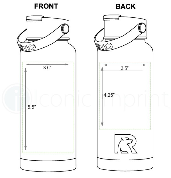 RTIC® 26oz Logo Water Bottle