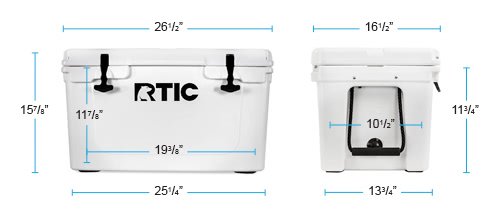 RTIC 45 Cooler Dimensions